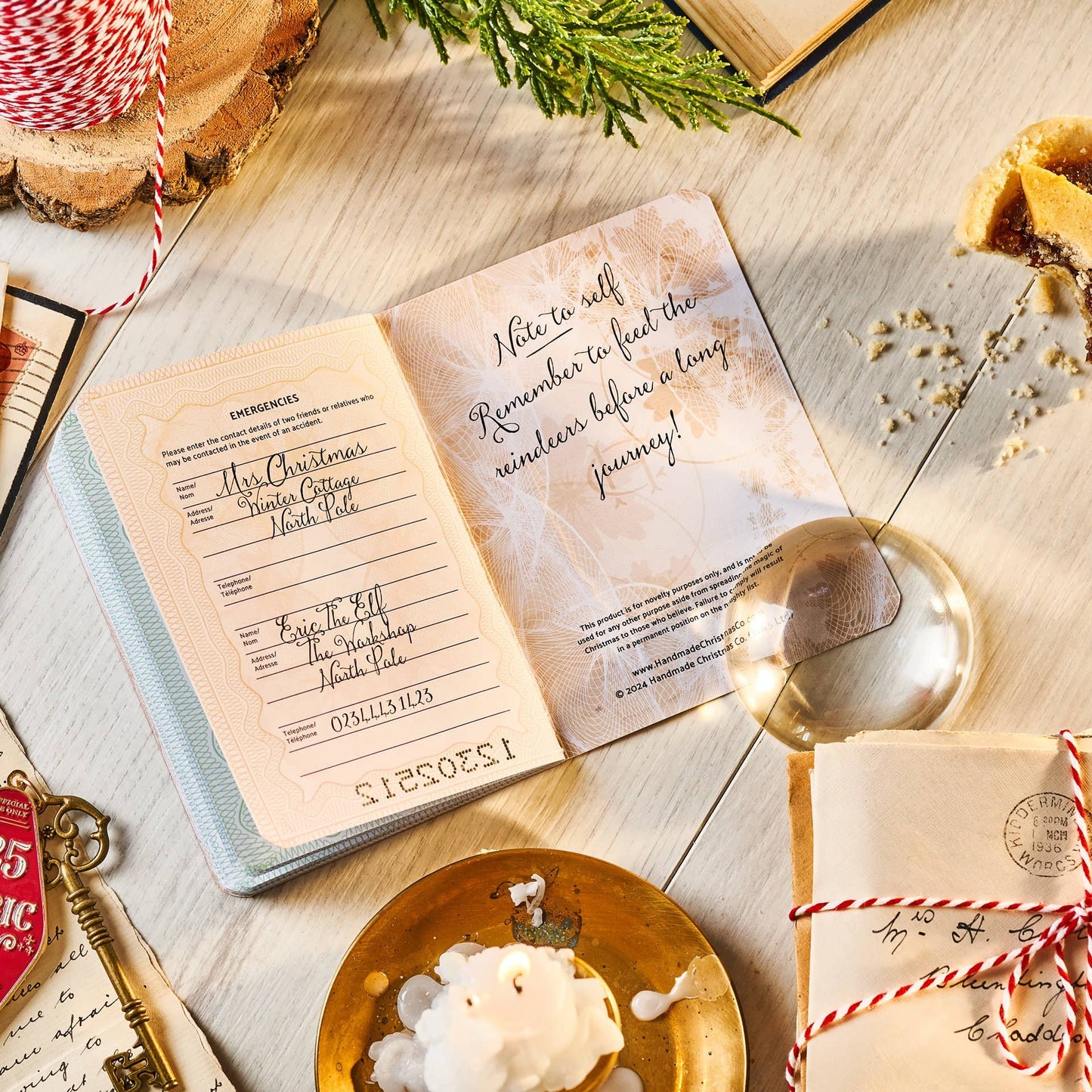 Santa Claus Christmas Passport & Stocking Filler