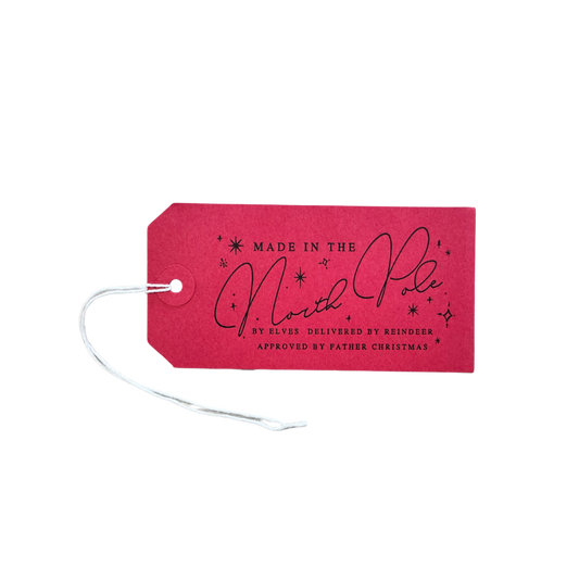 Made in the North Pole Gift Tags 5pk