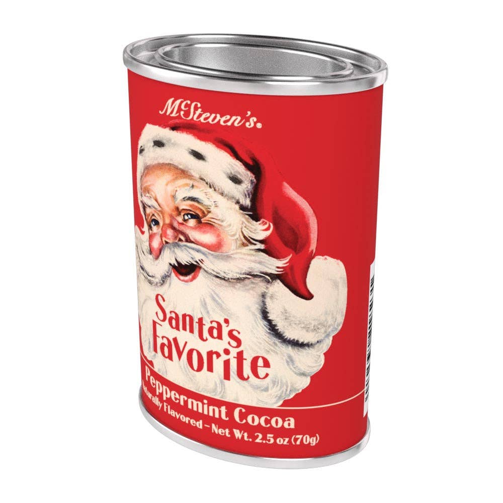 Vintage Santa's Favorite Peppermint Cocoa (2.5oz Tins)