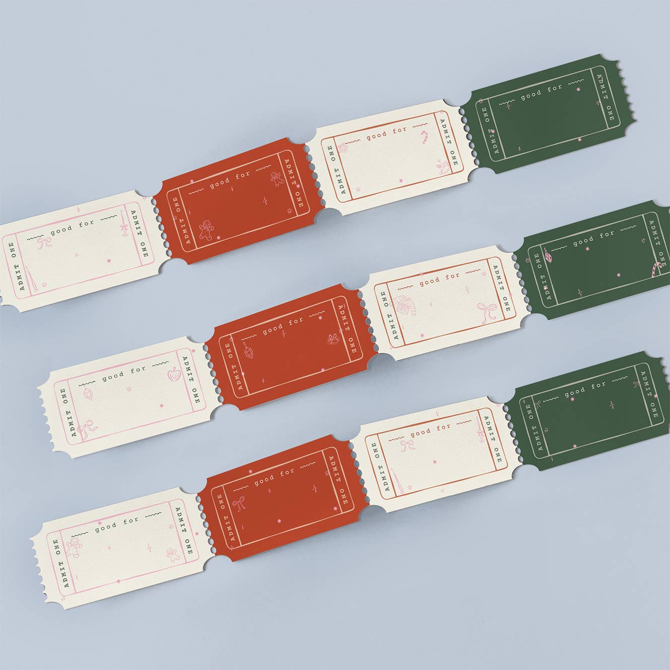 Kids Christmas Activity Coupons – Holiday Mini Card Gift