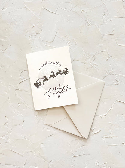 Good Night Holiday Greeting Card