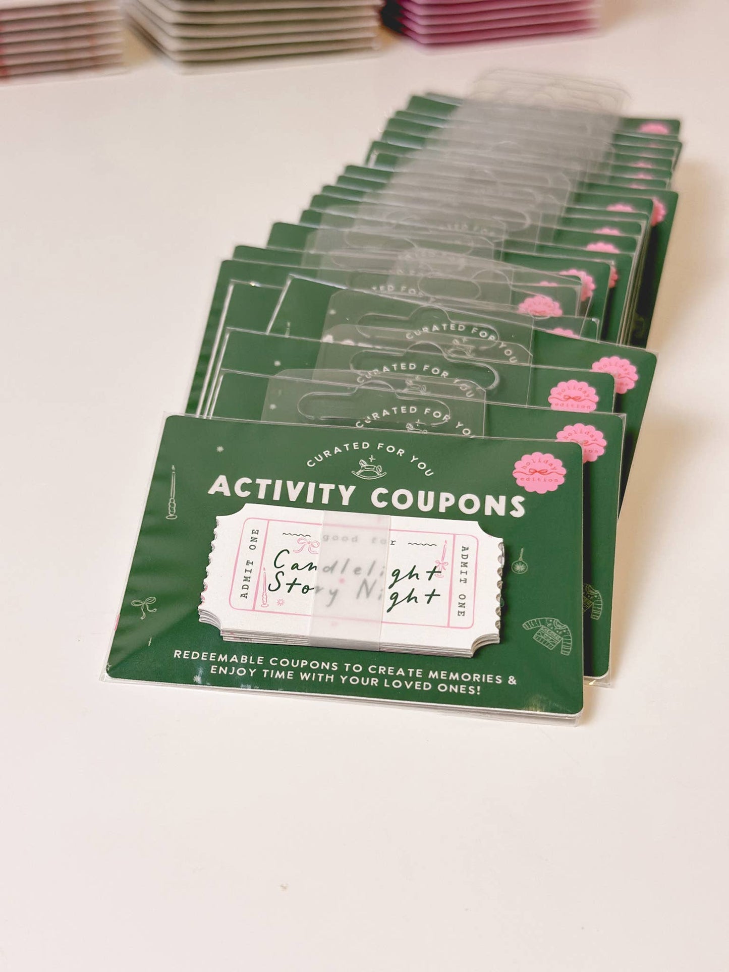 Kids Christmas Activity Coupons – Holiday Mini Card Gift