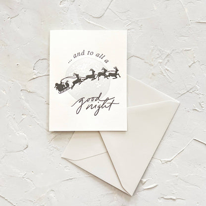 Good Night Holiday Greeting Card