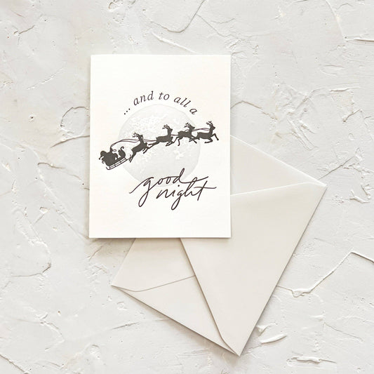 Good Night Holiday Greeting Card