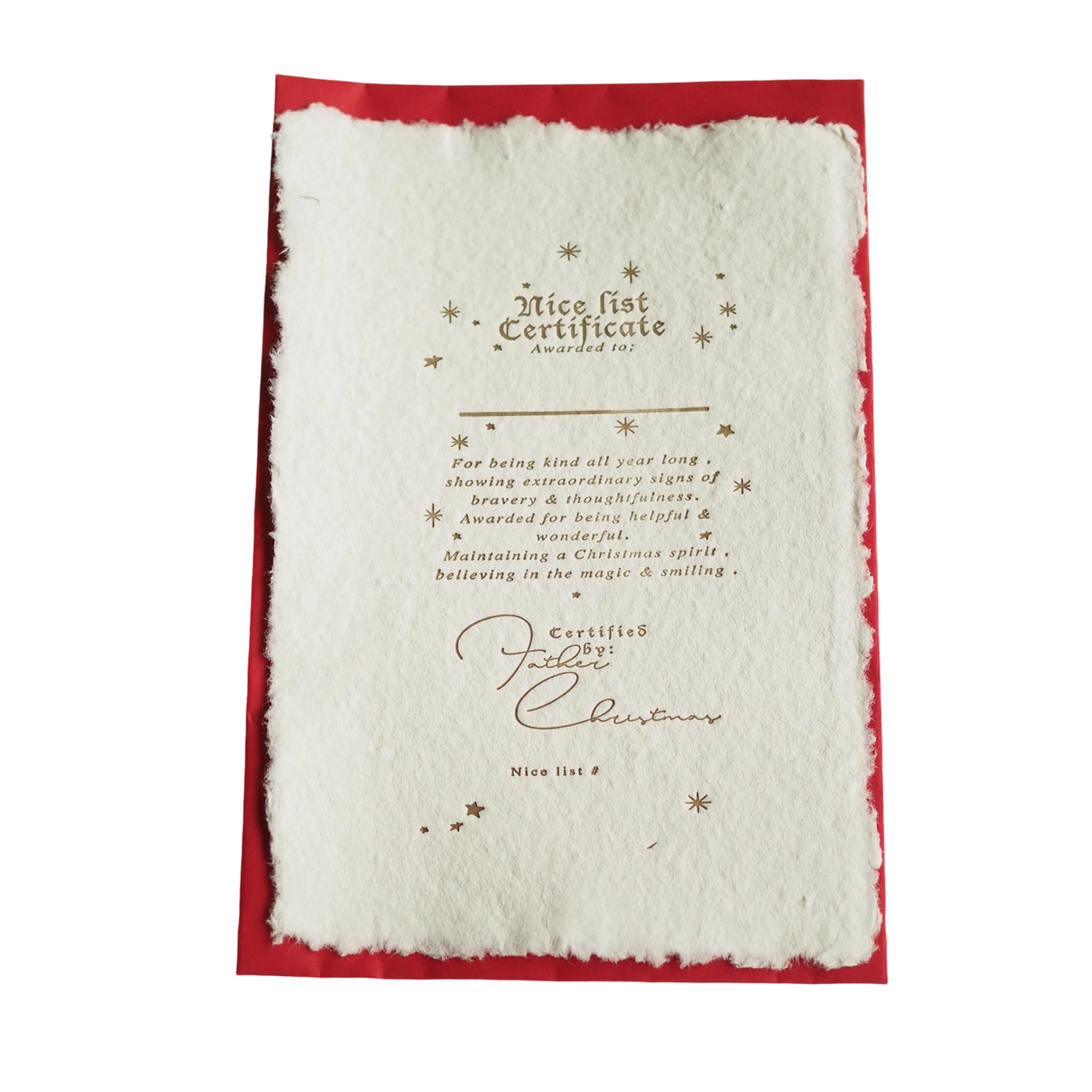 Nice list Certificate