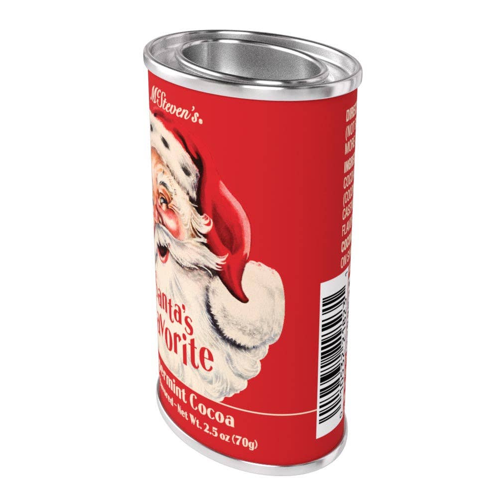 Vintage Santa's Favorite Peppermint Cocoa (2.5oz Tins)