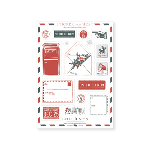 Holiday Mail Sticker Sheet